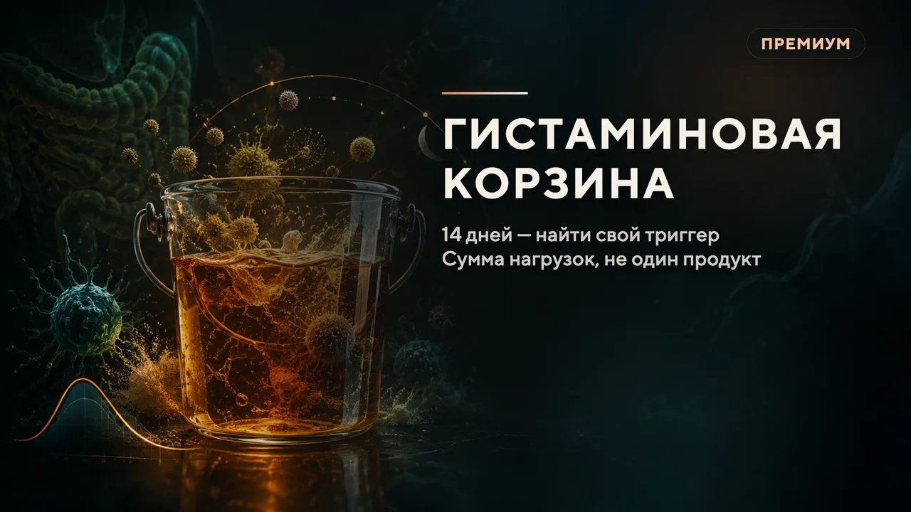Гистаминовая корзина: как еда, алкоголь, дефициты и пыльца вместе раскачивают сахар