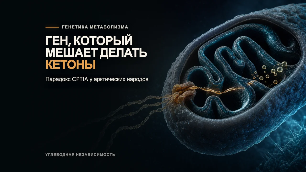 Ген, который мешает делать кетоны: парадокс CPT1A у арктических народов