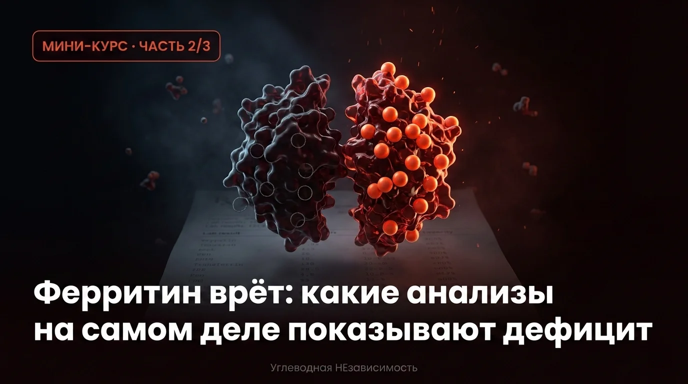 Ферритин врёт: какие анализы на самом деле показывают дефицит железа