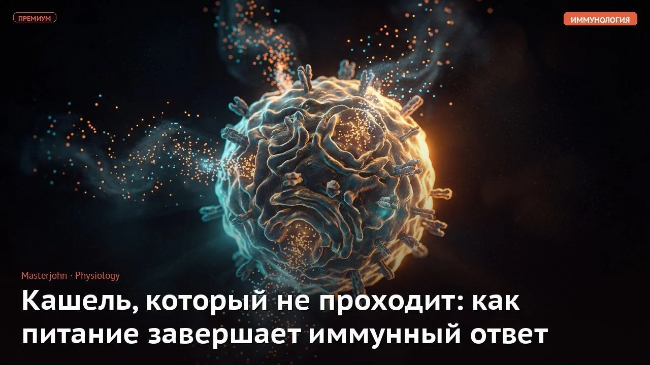 Кашель, который не проходит: как питание завершает иммунный ответ