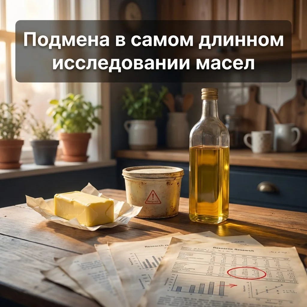 Самое длинное исследование растительных масел длилось 8 лет. В нём была подмена