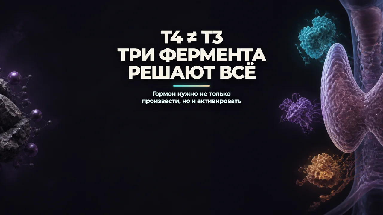 Почему Т4 не становится Т3: три фермента, от которых зависит, чувствуете ли вы себя здоровым