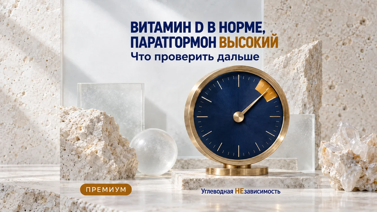 Витамин D в норме, а паратгормон высокий: что проверить дальше